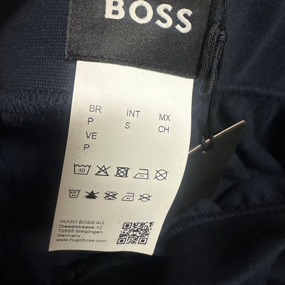 Hugo Boss Mens Black Elastic Waist Tapered Leg Essential Jogger Pants Size S - Picture 3 of 3